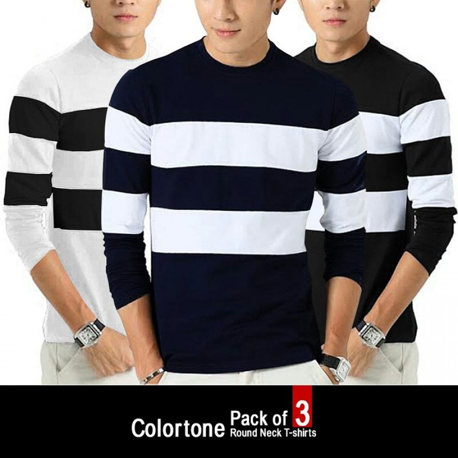 Pack of 3 Colortone Round Neck T-Shirt TSF-028